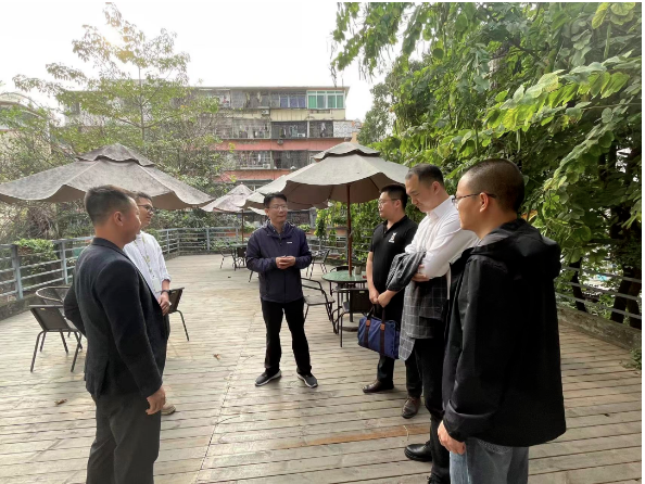 梅州市梅江區(qū)委常委、副區(qū)長林勇軍一行來訪T.I.T創(chuàng)意園